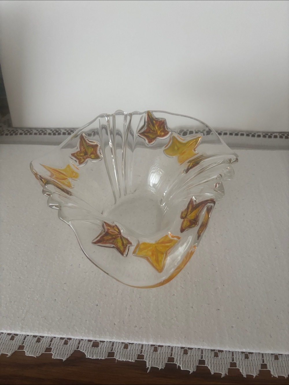 Mikasa 7” Parisian Ivy Gold Hankerchief Bowl